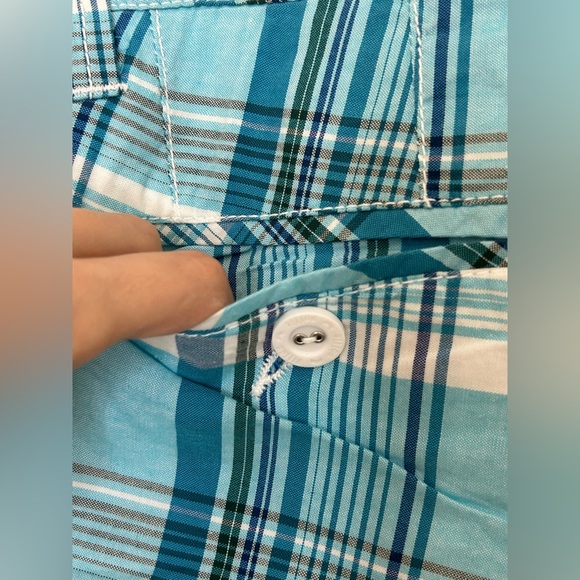 Nollie shorts teal plaid size 1 - Picture 3 of 5